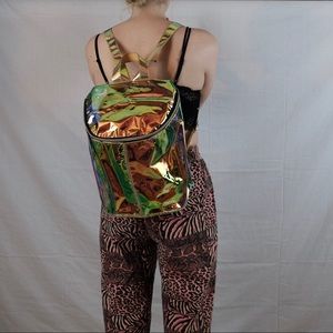 iridescent backpack
